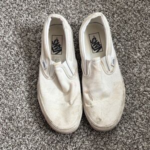 Vans Classic White Slip-On Shoes